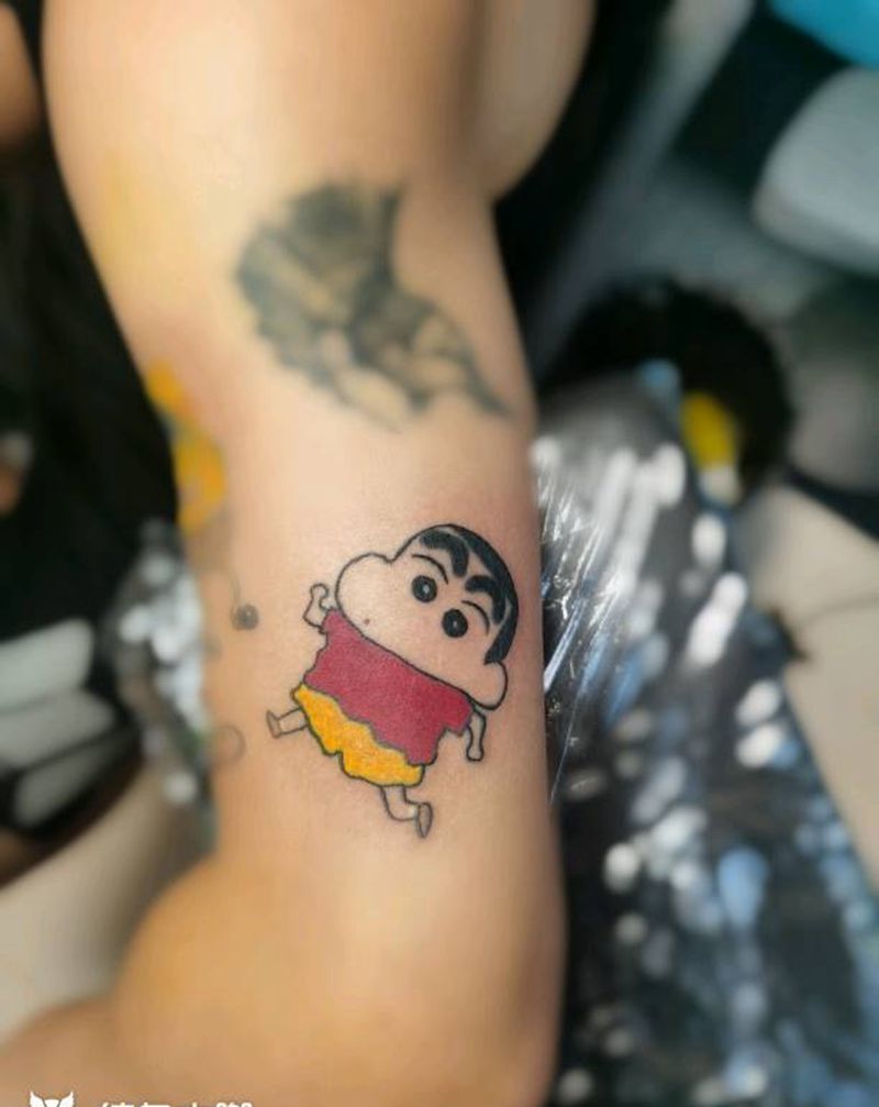 小新纹身图片_手臂水彩纹身图案