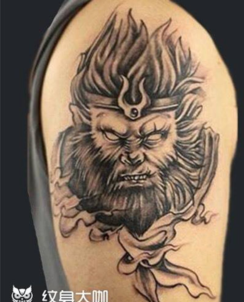 孙悟空纹身图片