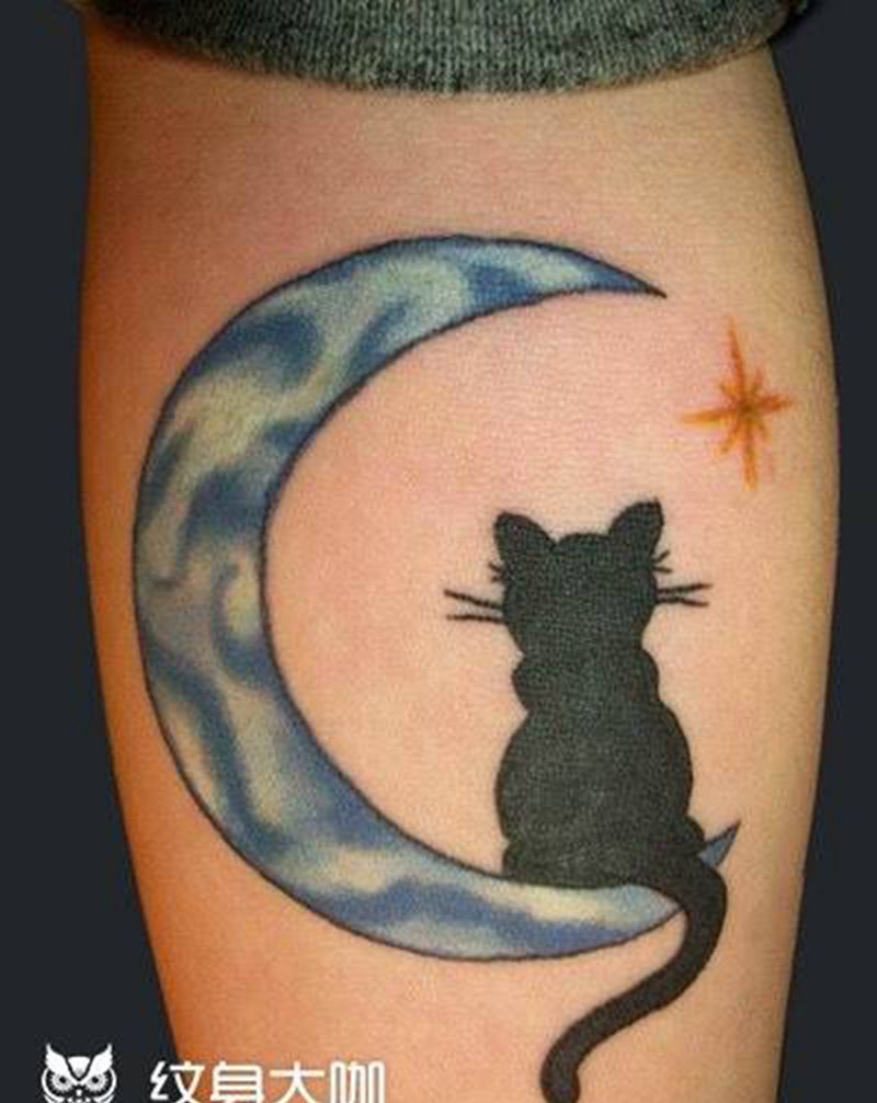 猫咪纹身图片