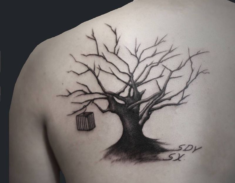 树纹身图片