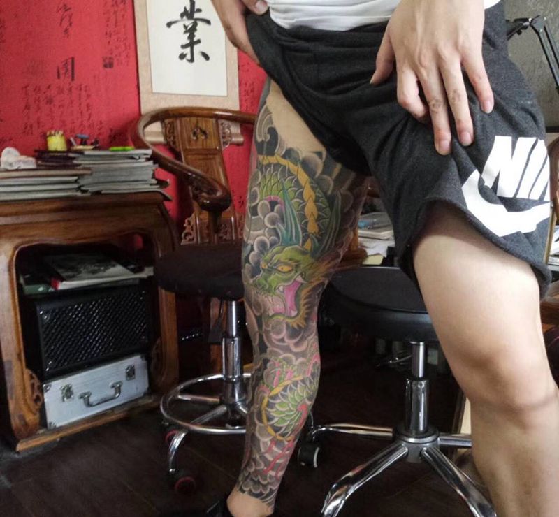 花臂花腿纹身图片_手臂脚部纹身图案