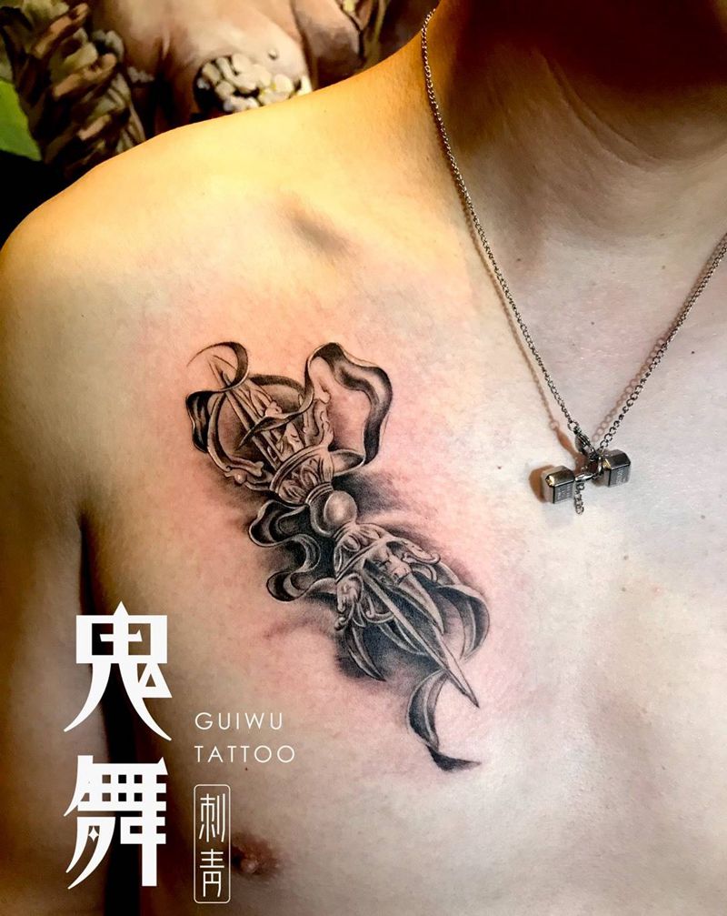 降魔杵纹身图片