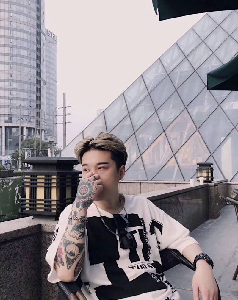 欧美拼接纹身图片_手臂欧美写实几何纹身图案