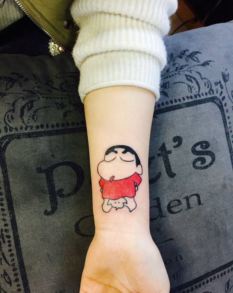 蜡笔小新纹身图片