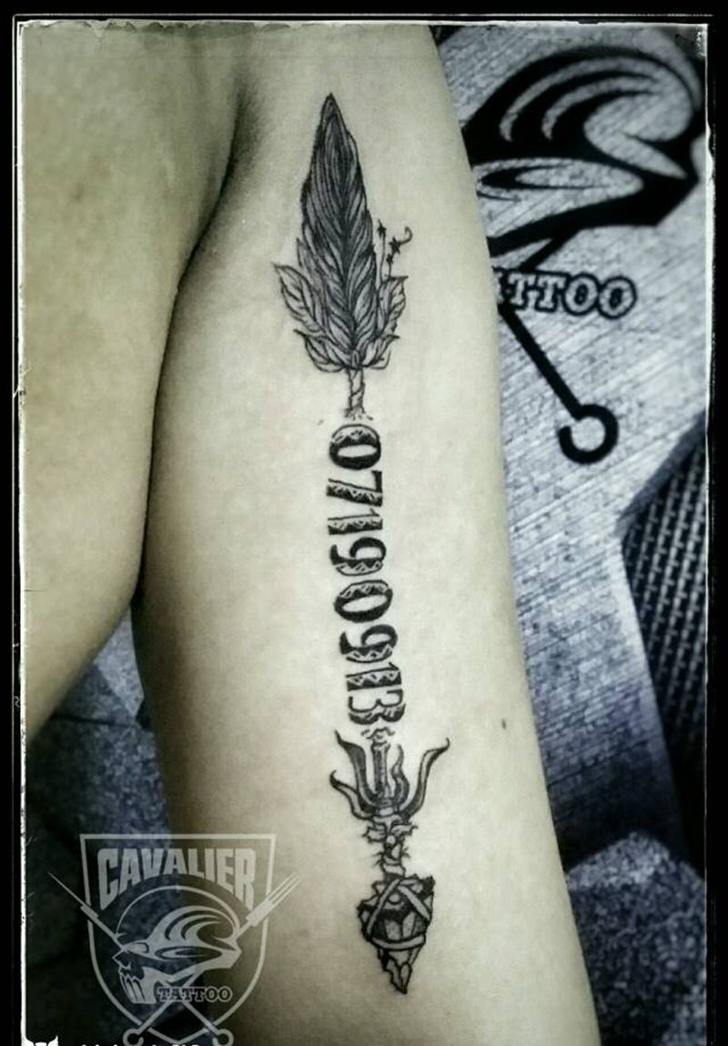 纪念日纹身图片_手臂欧美清新字符静物成品纹身图案