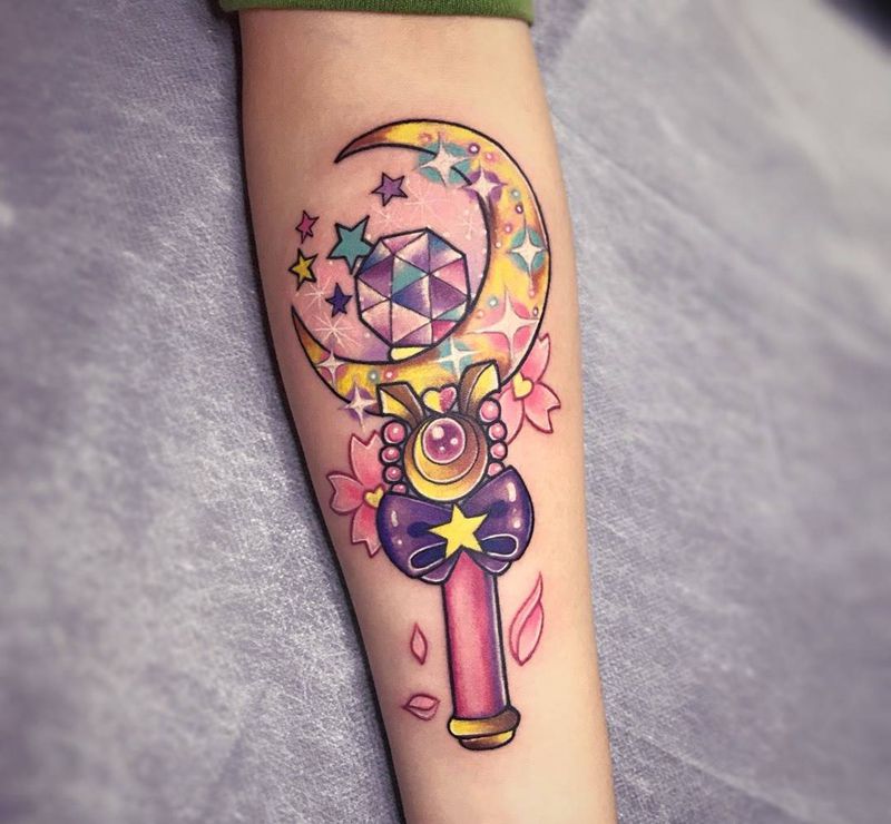 魔法棒纹身图片