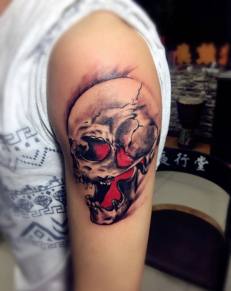 帅哥喜欢的骷髅