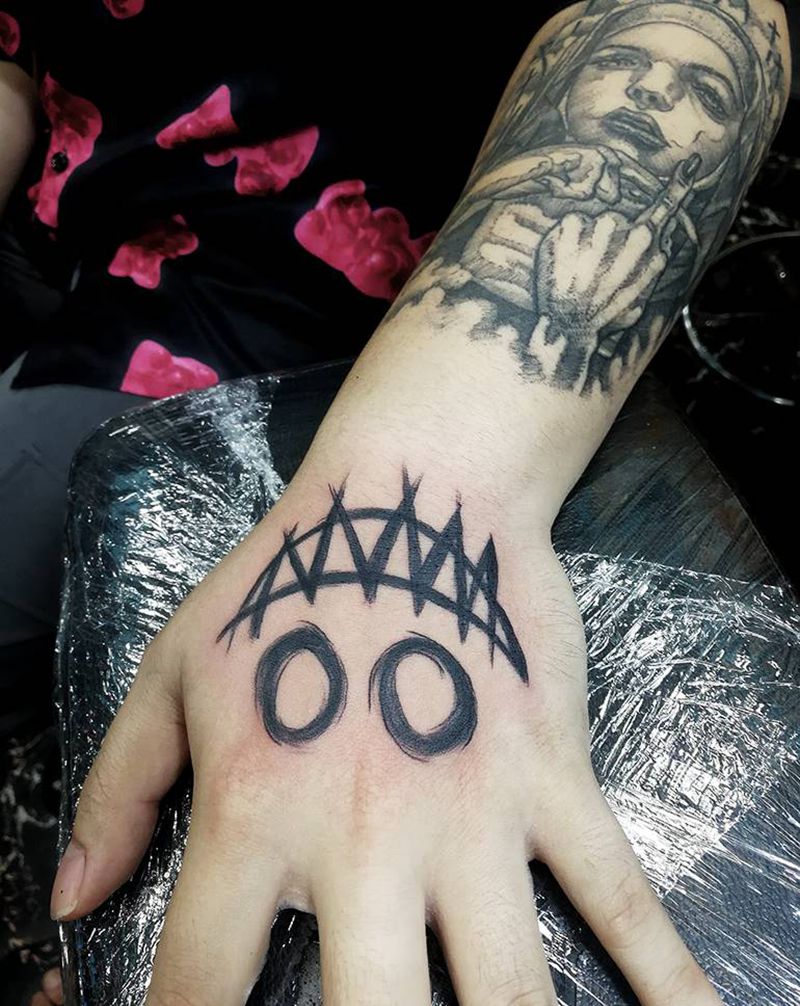 hahahaha纹身图片_手部图腾纹身图案