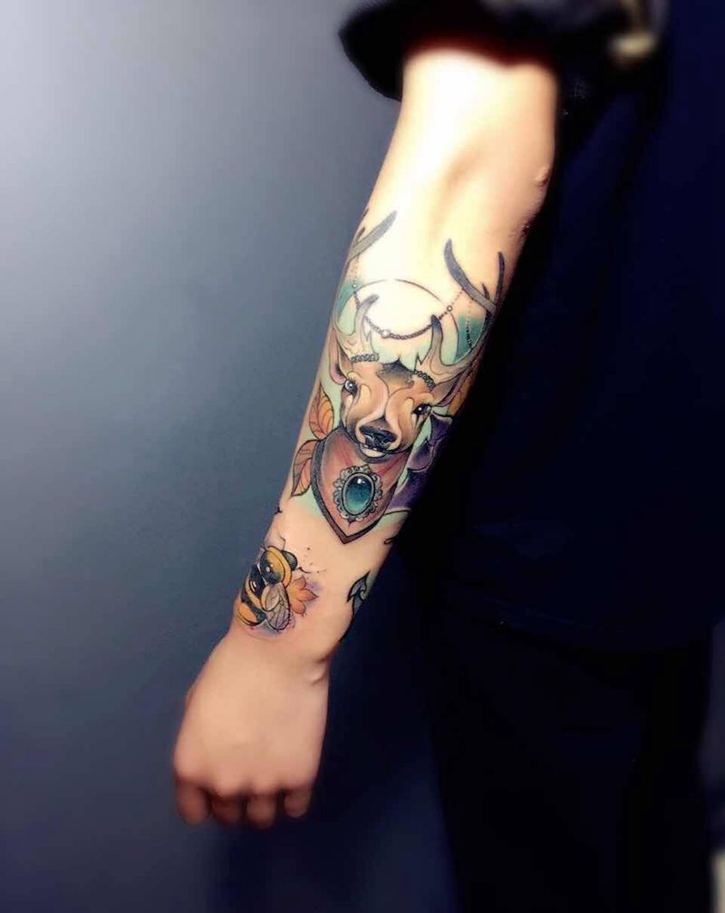 school风格纹身图片