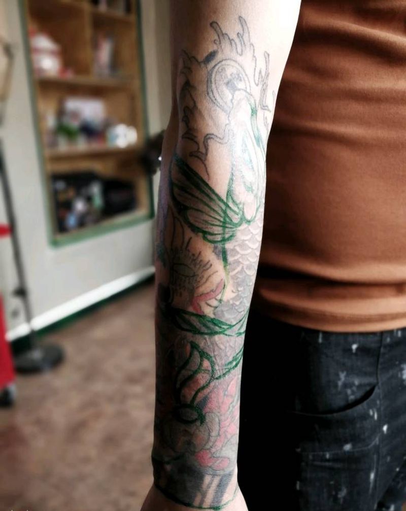 纹身修改纹身图片_手臂传统习俗动物植物成品纹身图案