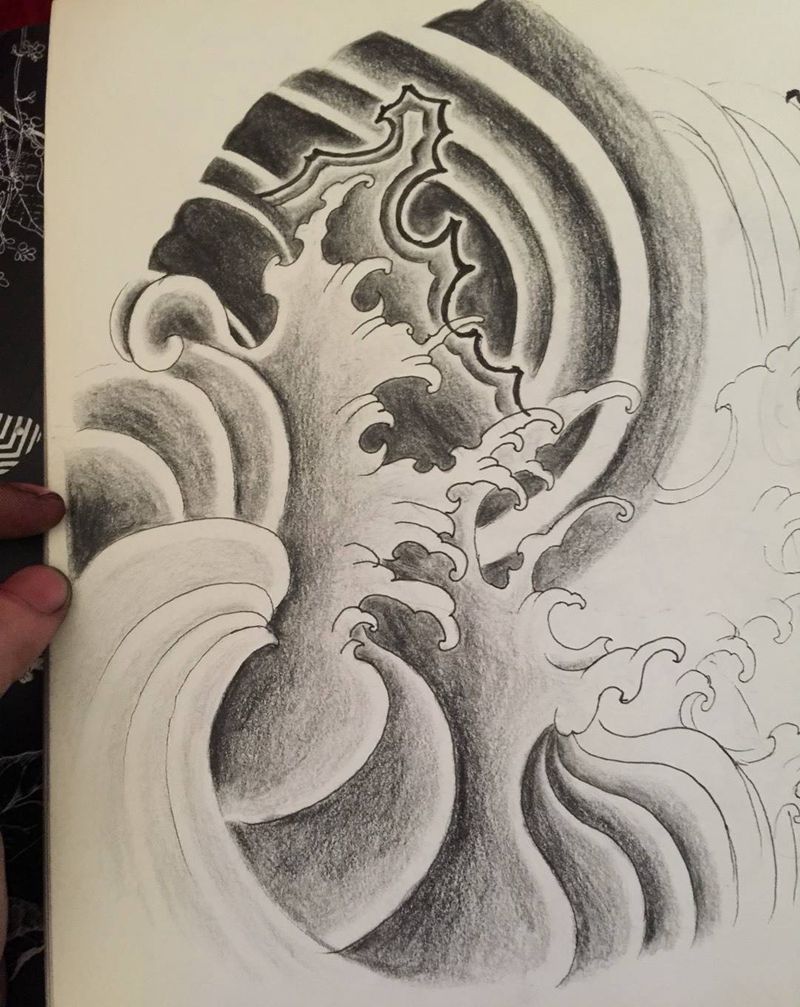 手绘设计，重彩纹身图片