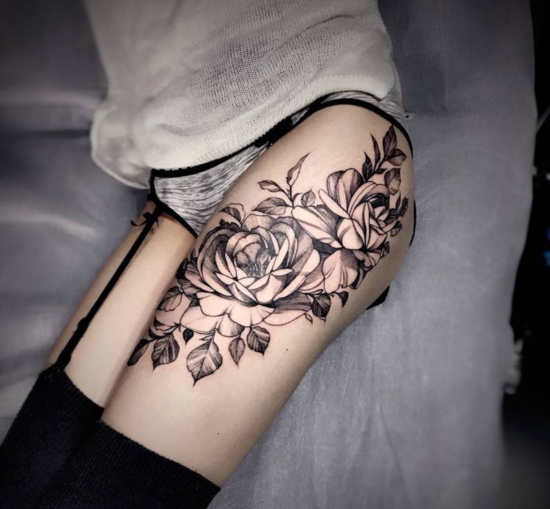 美不美看大腿 这也是够的了纹身图片