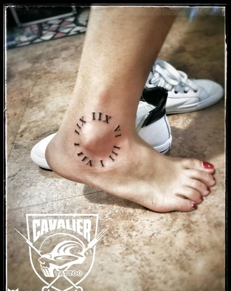 罗马数字纹身图片