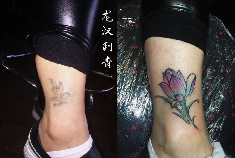 我的作品集纹身图片_手稿腰部腿部肩部脚部手臂传统肖像人物植物纹身图案