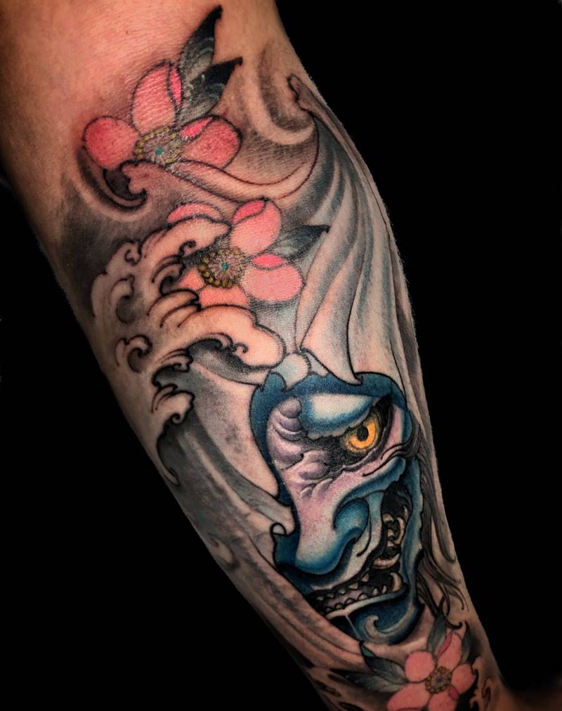 般若纹身图片_手臂新传统纹身图案