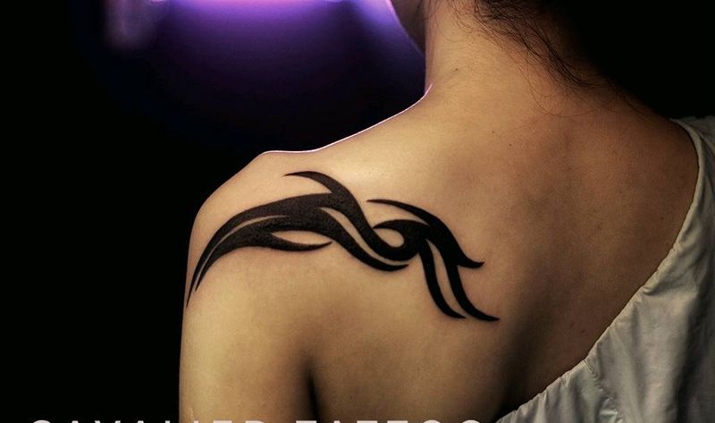 图腾翻新纹身图片_肩部图腾纹身图案