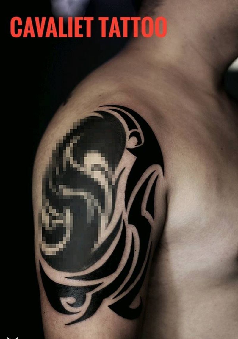 添加纹身图片_手臂图腾纹身图案