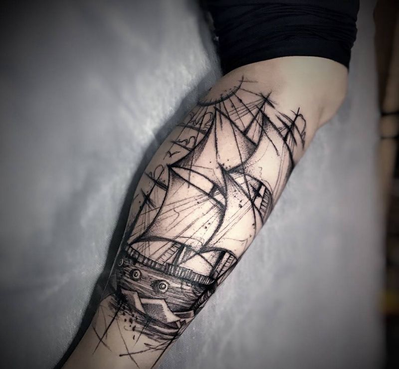 ⛵️纹身图片