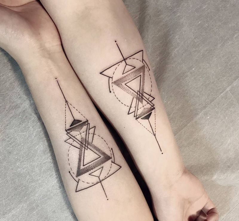 几何纹身图片
