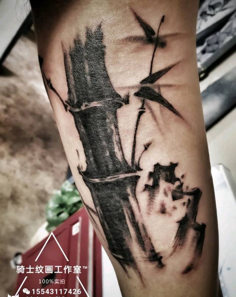 盖住前任纹身图片_手臂传统植物成品纹身图案