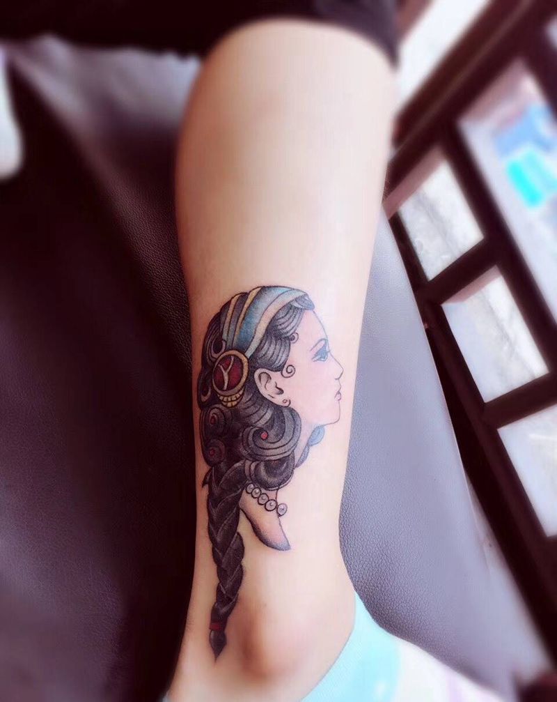 遮盖作品纹身图片_成品手臂欧美人物纹身图案