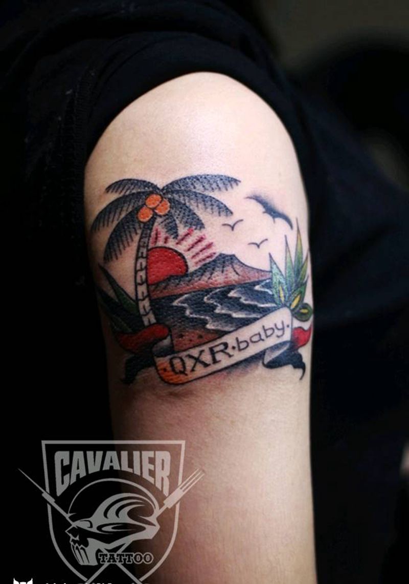 旧纹身遮盖纹身图片