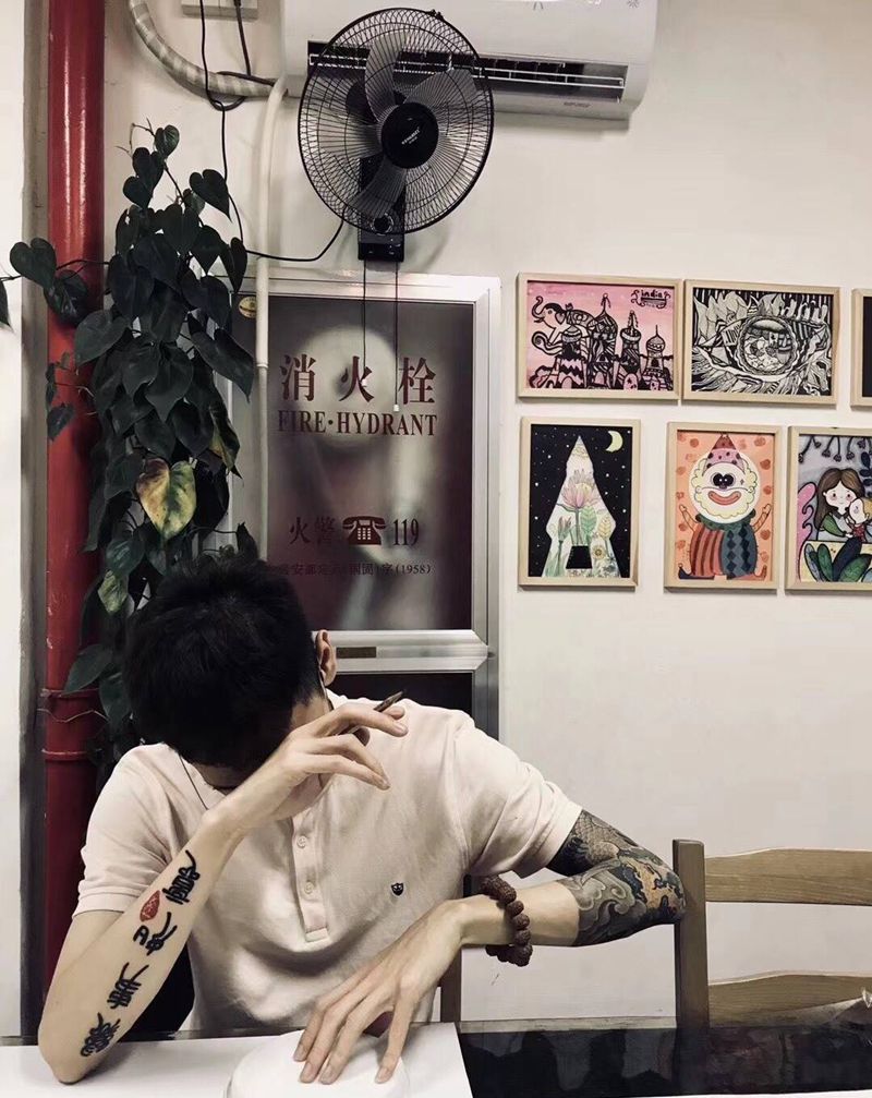 顾客买家秀纹身图片