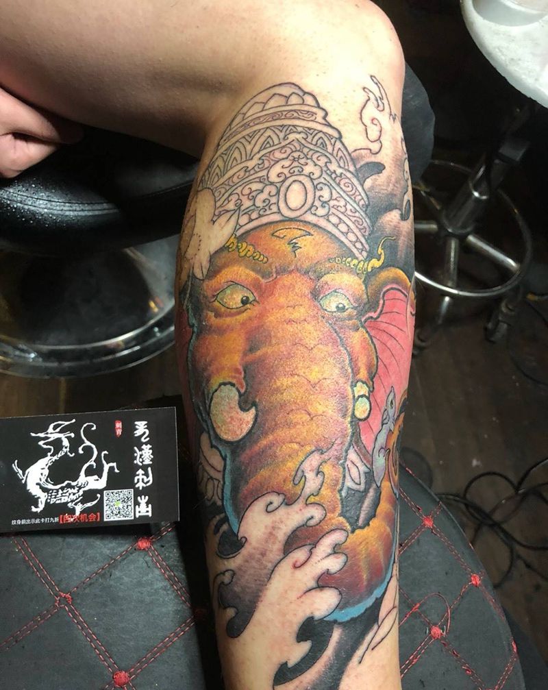 大咖来顾客猜猜多少米？纹身图片