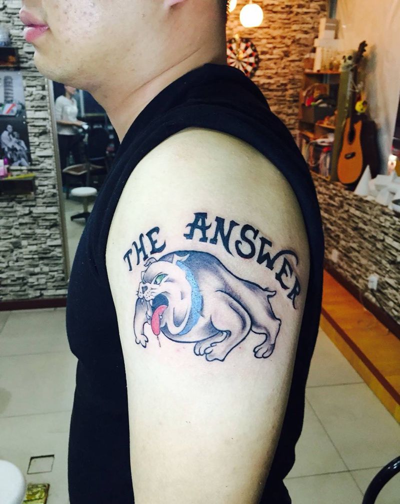 斗牛犬纹身图片