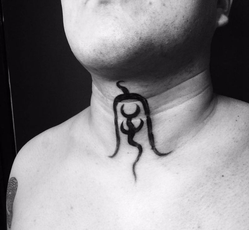 雨纹身图片_成品胸部肩部腿部背部手臂传统清新字符纹身图案