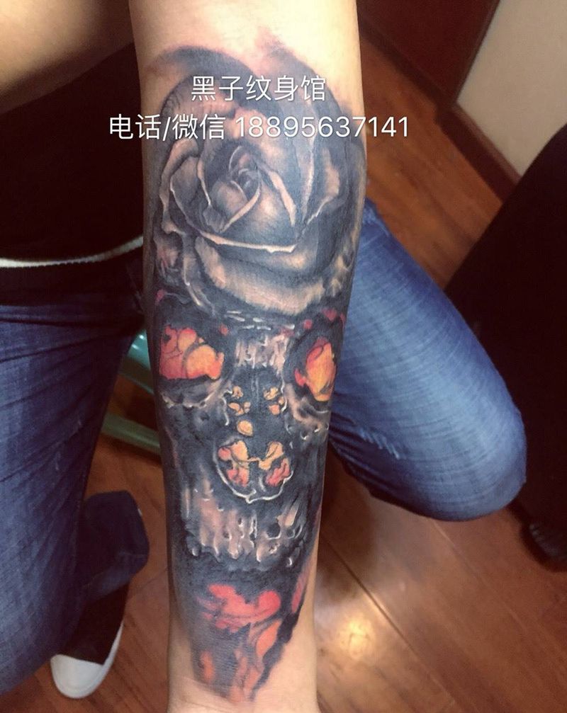 骷髅纹身图片