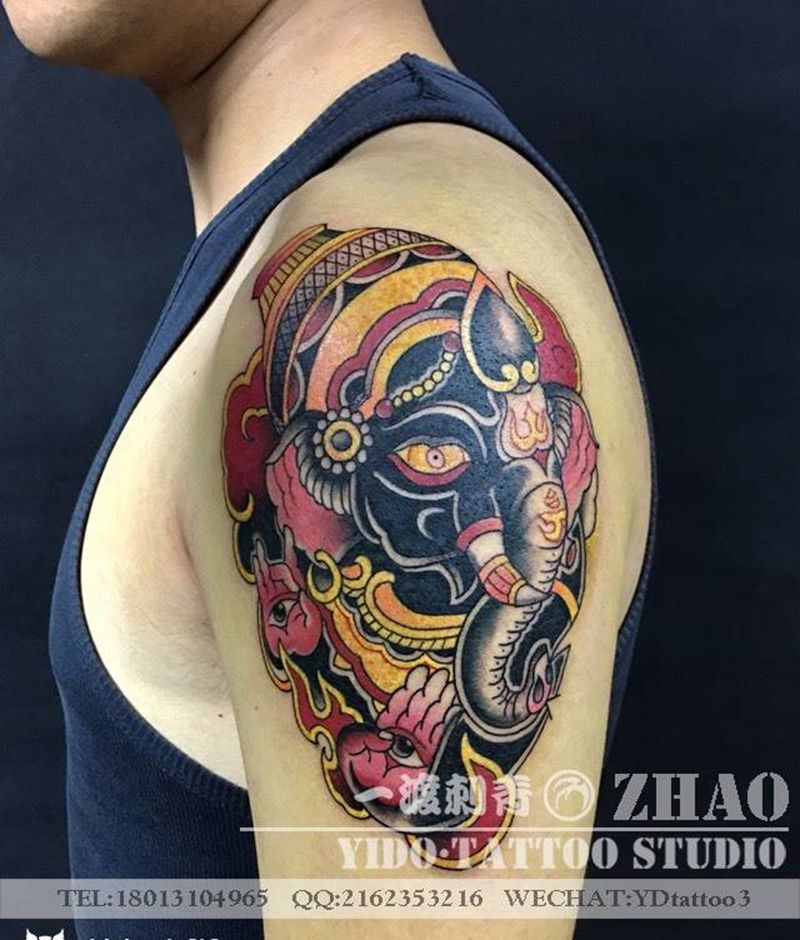 象神纹身图片