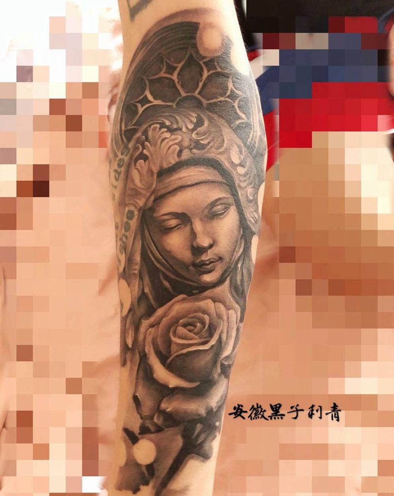 圣母纹身图片