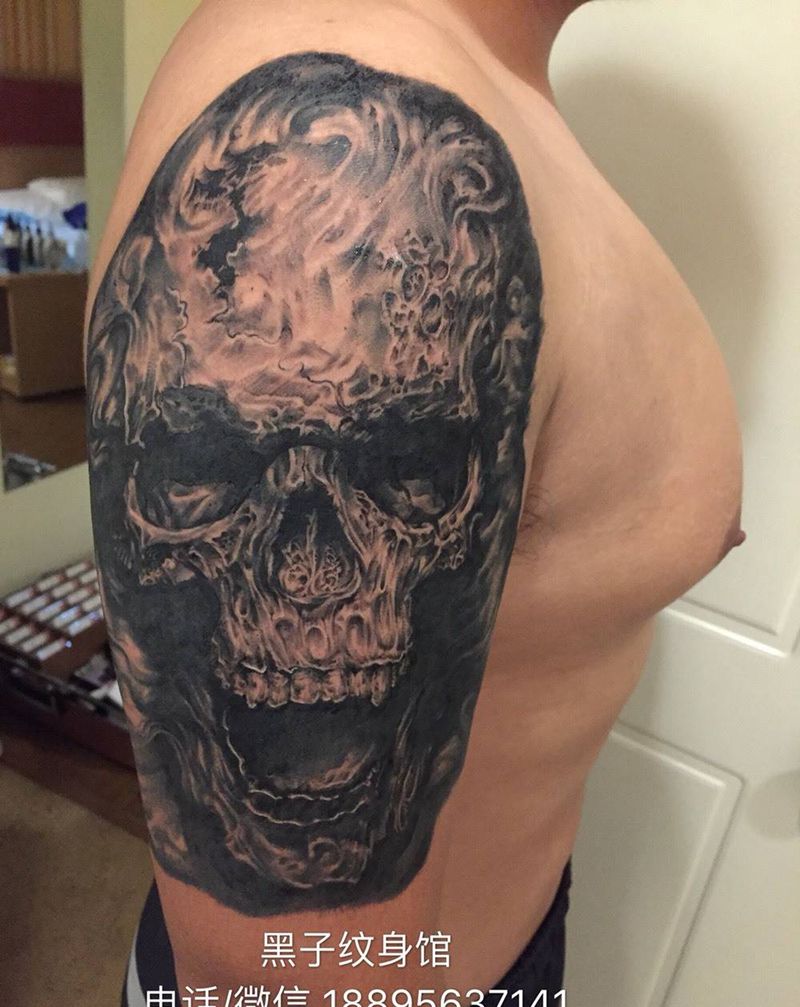 骷髅纹身图片