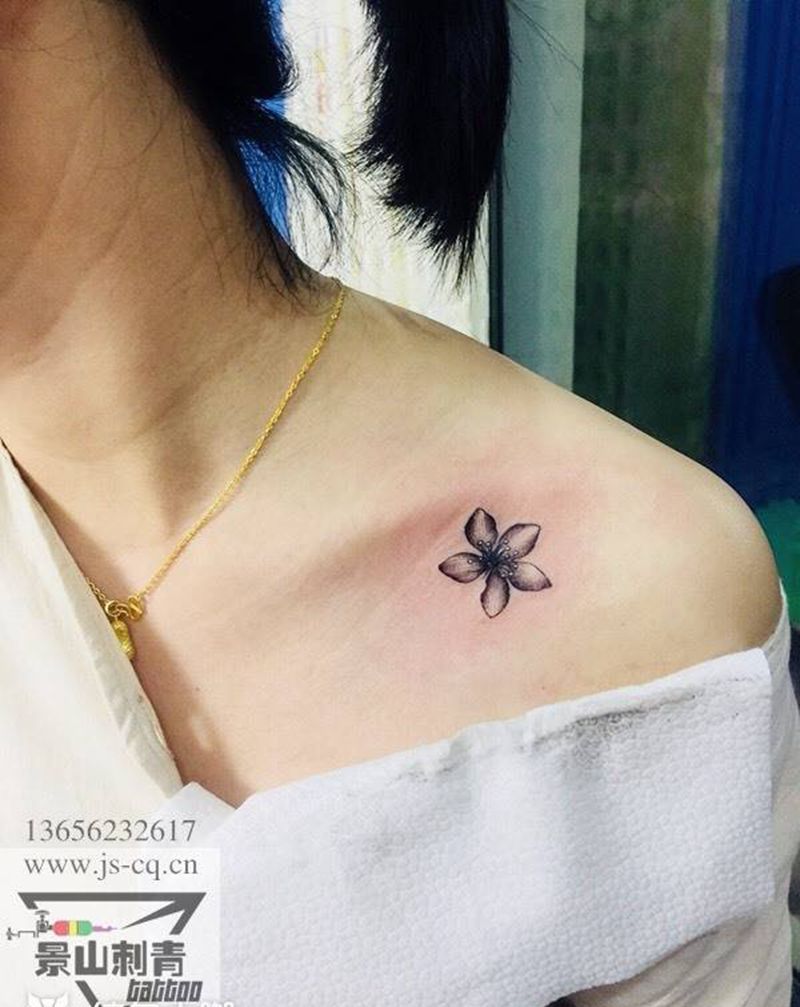 美女小清新纹身图片