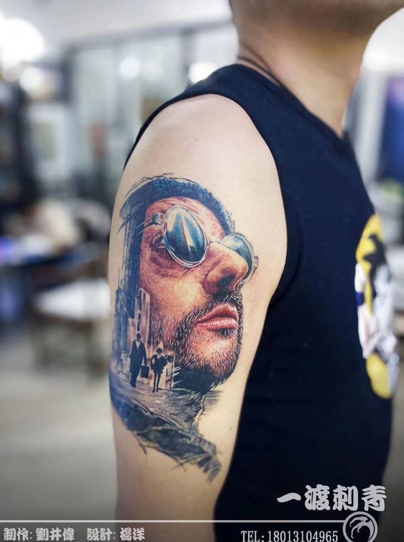 男神纹身图片_手臂欧美写实纹身图案