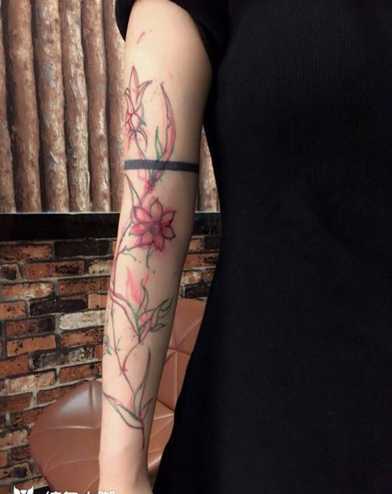 即兴手绘纹身图片