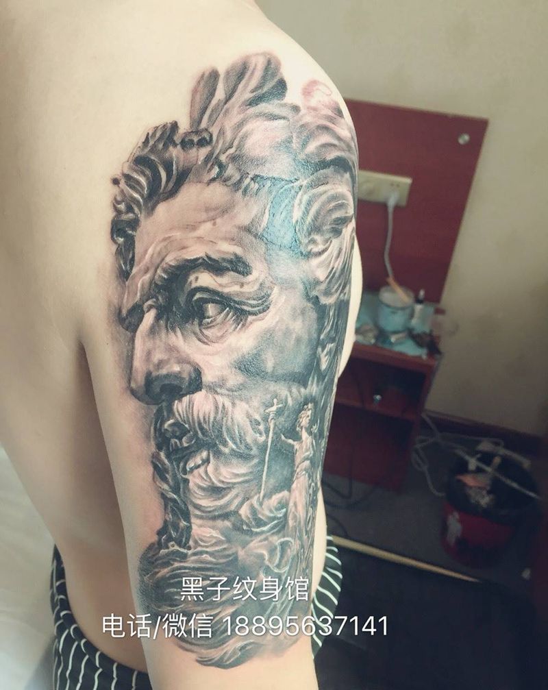 波塞冬纹身图片