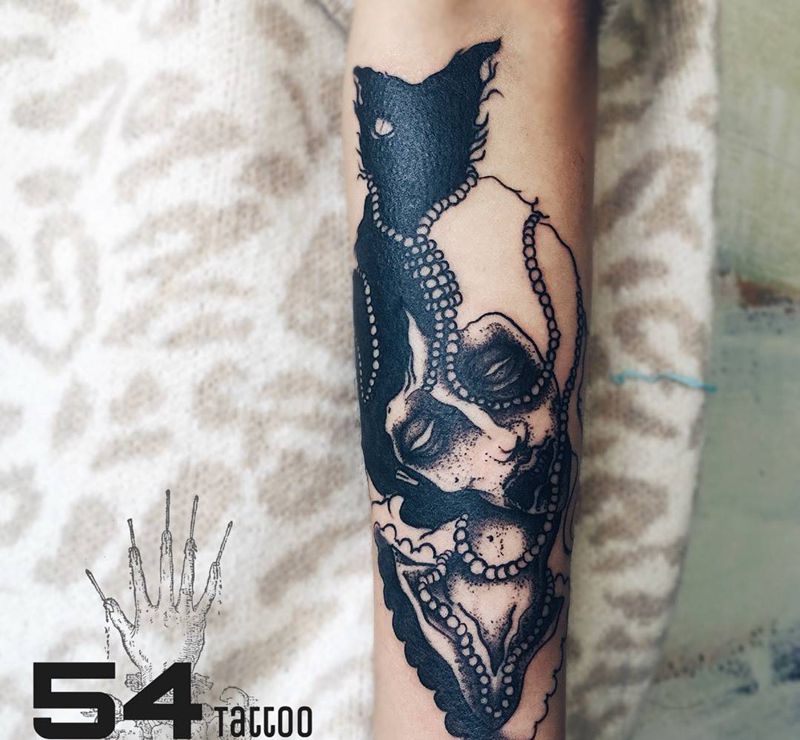 暗黑系纹身图片