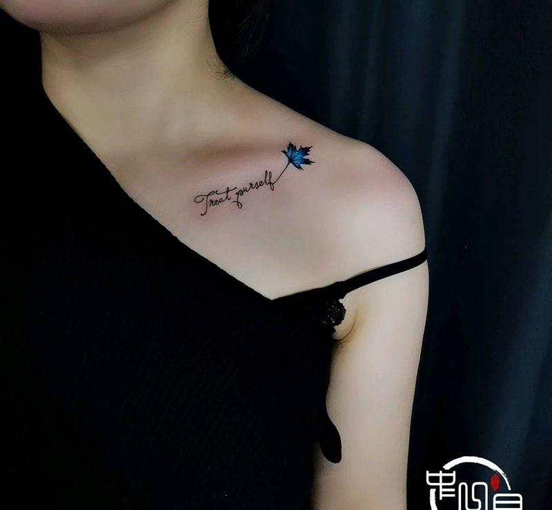 英文设计纹身图片_肩部纹身图案