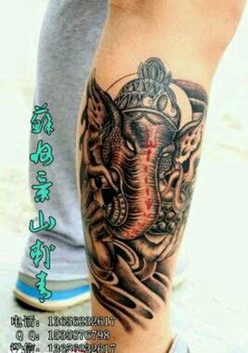 象神纹身图片