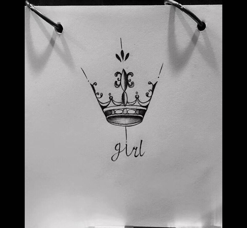 女冠纹身图片_手臂背部纹身图案