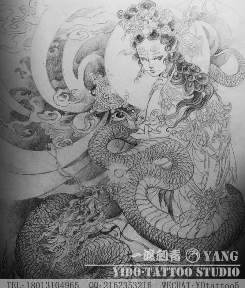 金灵圣母纹身图片