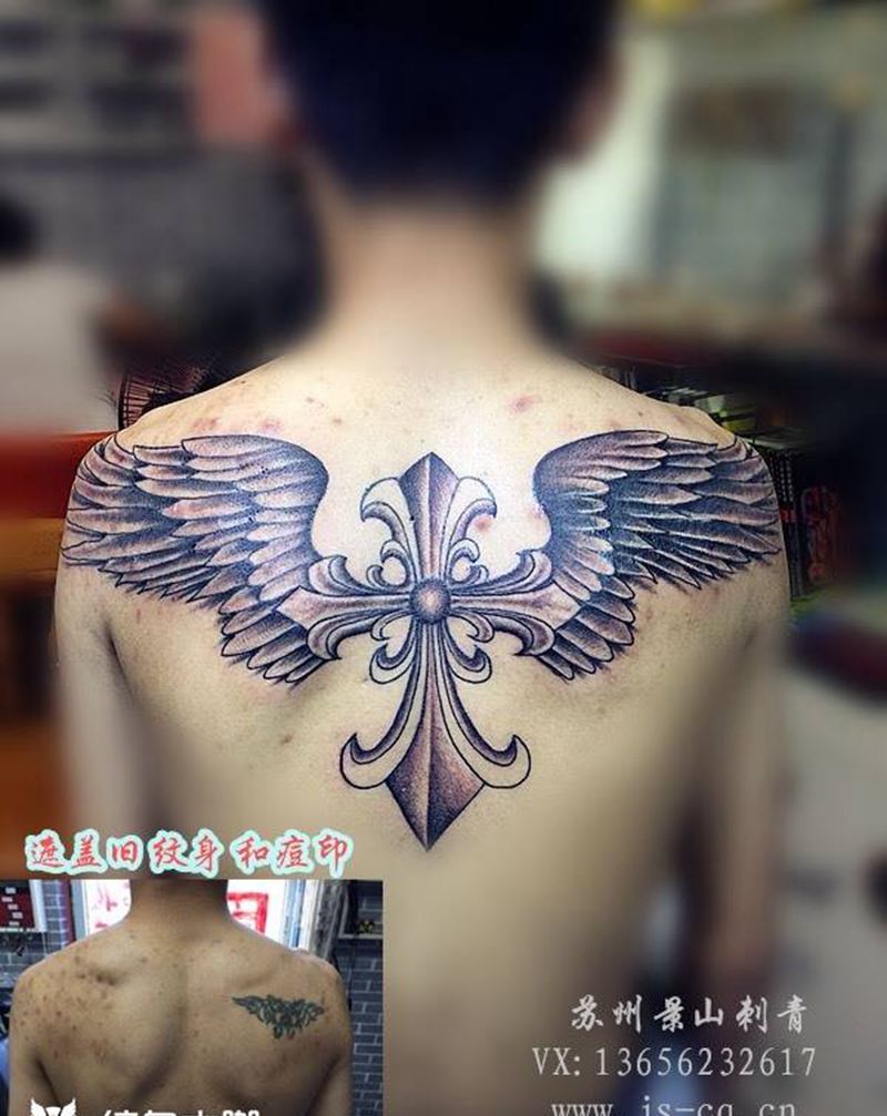 遮盖旧纹和痘印纹身图片