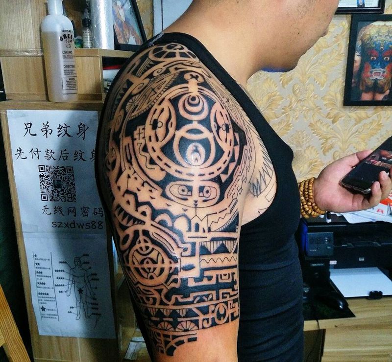 玛雅图腾纹身图片