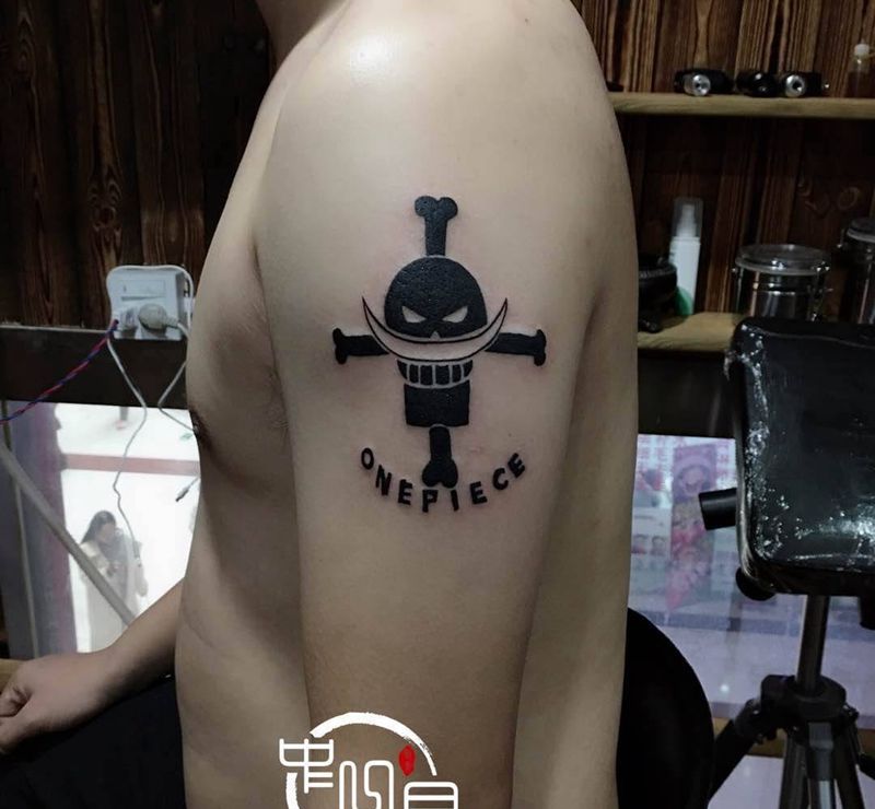海贼王纹身图片_手臂纹身图案
