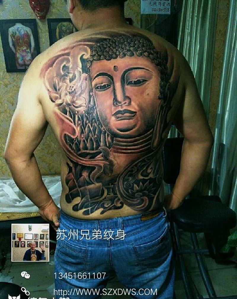 佛纹身图片