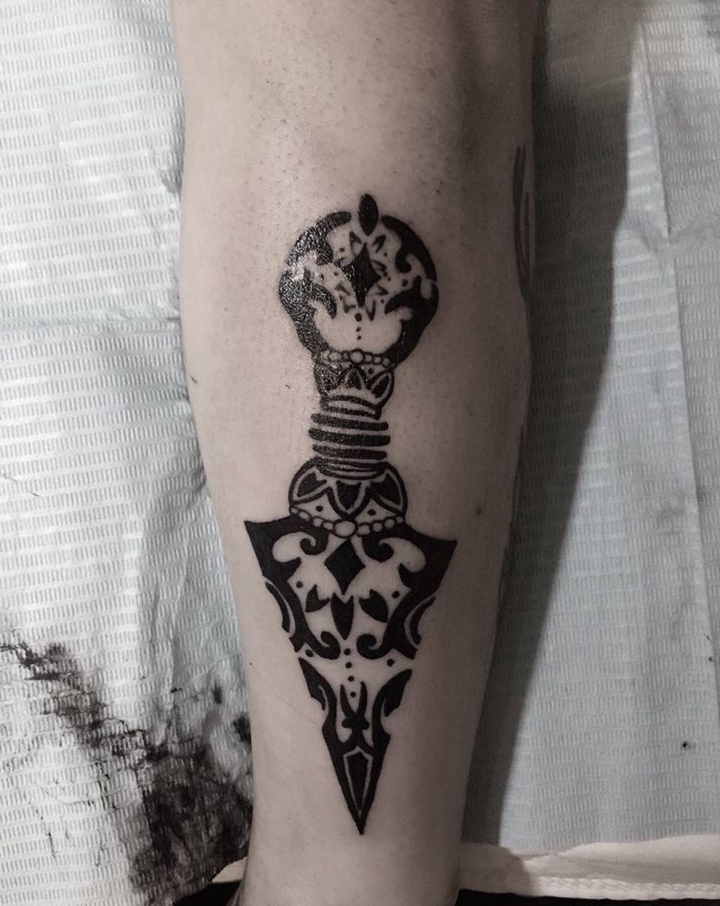 降魔杵纹身图片