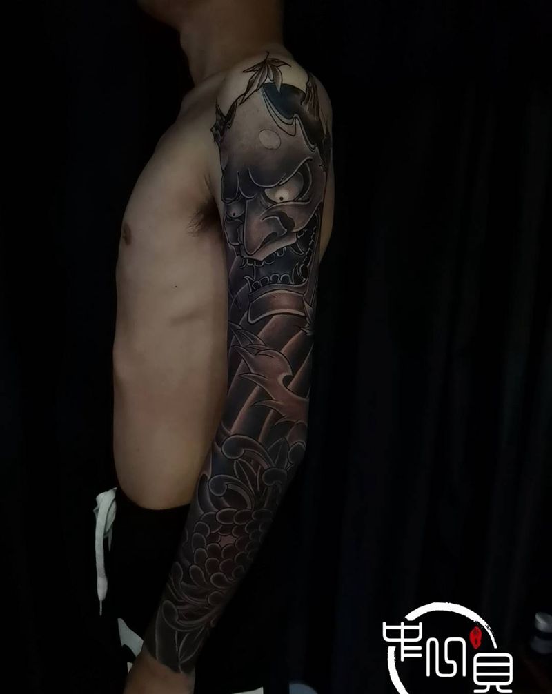 遮盖纹身图片_手臂老传统纹身图案