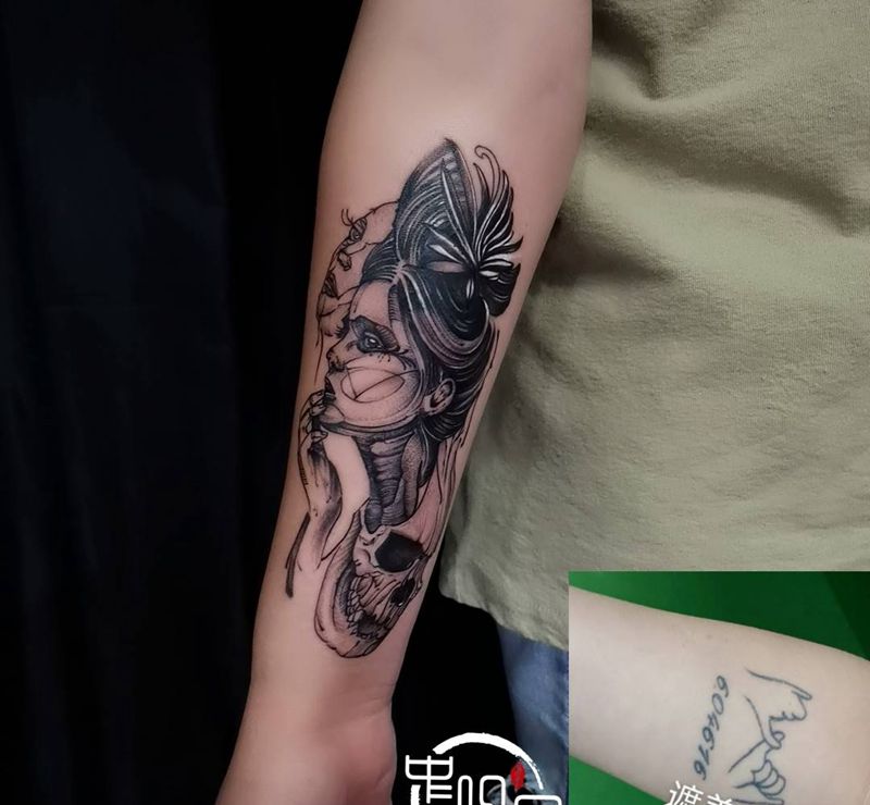 遮盖纹身图片_手臂纹身图案